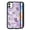 Fashion Art Purple Butterfly, variant on RSMTCI for iPhone 11 Case 6.1 IN,Purple Rose Gothic Skull Phone Case,Black