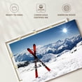 thumbnail image 6 of Elephant Stock Red Skis Wall Art - Horizontal Canvas Wall Art - Living Room Wall Decor - Sports Canvas - Blue And White Decor - 12" x 8", 6 of 8