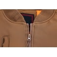 thumbnail image 3 of Men's Jacket Multi Pocket Water Resistant Industrial Uniform Quilted Bomber Work, Brown, M, 3 of 4