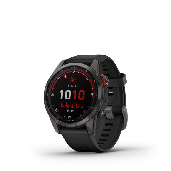 Garmin fenix 7S Solar Charging GPS Smartwatch Steel and Fitness Tracker with Incident Detection