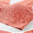 thumbnail image 6 of VISALY Push Up Bra Seamless Bras For Women Back Breathable Thin Bras For Women Lace Sports Bra For Women Wireless Bras For Women Bralettes For Women Plus Size Bras For Women Watermelon red M, 6 of 8