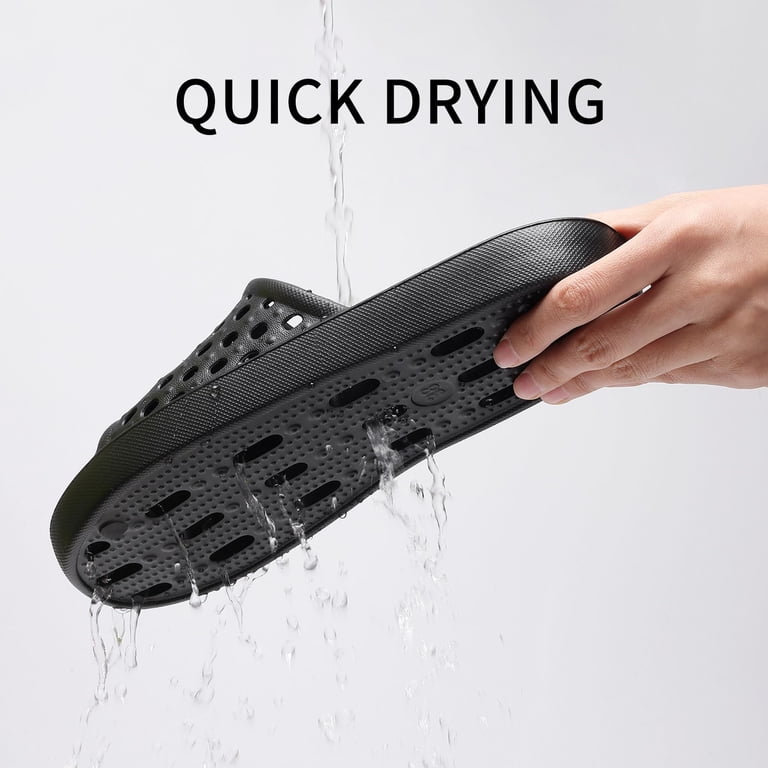 Comwarm Shower Shoes for Women Men, Quick Drying Non-Slip Bath