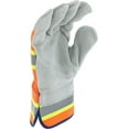 thumbnail image 3 of Westchester Hi-Viz Split Cowhide Leather Palm Gloves XL, 12 Paris, 3 of 6