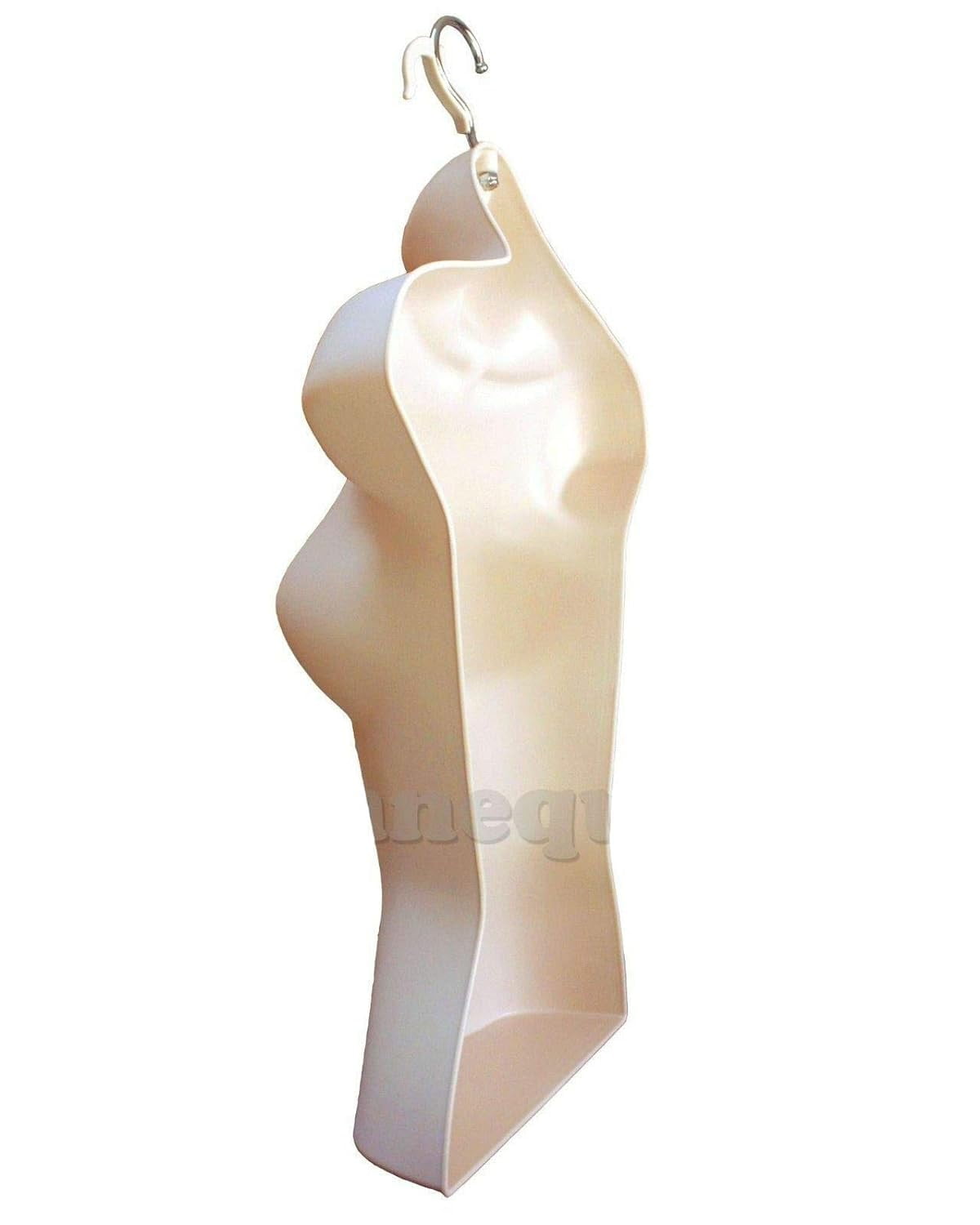 Flesh Female Hollow Back Mannequin Torso Set w/ Metal Stand with Metal Pole, S-M Sizes (5)