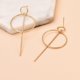 thumbnail image 3 of Boho Large Bar Hoop Earrings Gold Circle Stick Drop Prom for Women Girls, 3 of 5