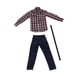 thumbnail image 1 of Conjunto Ropa Baoblaze 1/6 Camisa Blanca Roja Pantalones para 12'' de Acción, 1 of 4