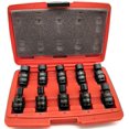 thumbnail image 1 of Cal Hawk Tools BISSU103M 10 Piece 3/8" Drive Shallow Universal Impact Ball Metric Socket Set, 1 of 4