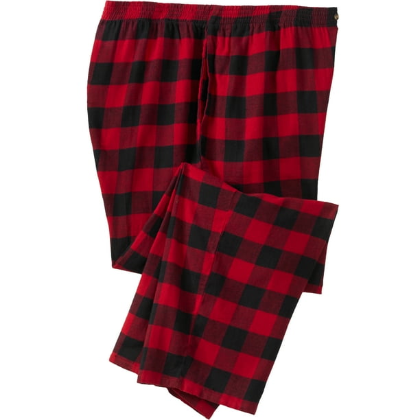 big and tall plaid pajama pants