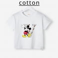 thumbnail image 2 of Marca Disney, camiseta de algodón puro con estampado de Mickey Minnie para verano para niños y niñas, camiseta creativa de calle para bebés, ropa para niños, 2 of 5