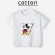 thumbnail image 2 of Marca Disney, camiseta de algodón puro con estampado de Mickey Minnie para verano para niños y niñas, camiseta creativa de calle para bebés, ropa para niños, 2 of 5