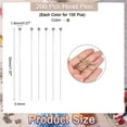 thumbnail image 2 of Uxcell 200Pcs Plated Ball Head Pins 24 Gauge 50mm Wire Head Pins Brass Ball Head Pins End Head Pins for Jewelry Making, Silver and Purple Bronze, 2 of 6