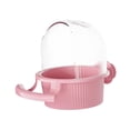 thumbnail image 1 of Comedero para jaula de pájaros, comedero para pájaros colgante, tazón de comida para pájaros de gran capacidad, taza para Patio Rosa, 1 of 8