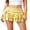 Yellow, variant on Womens Mini Skirt Lace Floral Tiered Ruffle Low Waist Side Drawstring Going Out Cake Skirts