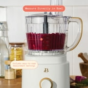 Beautiful 10-Cup Food Processor with Accessories, White Icing by Drew Barrymore