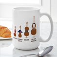thumbnail image 6 of CafePress - Funny Orchestra String Instruments 15 Oz Ceramic L - 15 oz Ceramic Large White Novelty Mug, 6 of 6