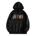 thumbnail image 3 of Womens Hoodies Christian Sweatshirts Graphic Letter Print Sweatshirt Oversized Lightweight Pullover for Women Women Fall Clothes College Wear, 3 of 3