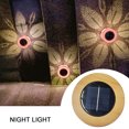 thumbnail image 3 of Lámpara de pared de jardín solar 600mAh LED IP44 Estampado de flores impermeable para decoración Hugtrwg Para estrenar, 3 of 7