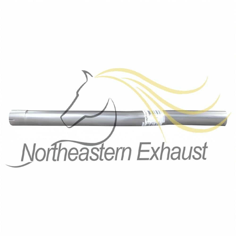 Northeastern Exhaust Muffler Pipe Assembly Fits 2007-2014 Volvo XC90 3.2L - Direct Fit | Stainless Steel | Includes Clamp & Sleeve