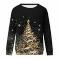 thumbnail image 5 of Tumotour Christmas Sweater for Women Christmas Print Hoodless Sweatshirt Crewneck Long Sleeve Pullover Sweatshirt Tunic Blouse, 5 of 5