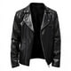 thumbnail image 3 of Otoño e Invierno nueva chaqueta de cuero para hombres moda hermosa solapa motocicleta chaqueta de cuero Rock Punk Tops, 3 of 4