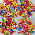 thumbnail image 1 of Trayknick 100Pcs Colorful Letters Numbers Wooden Flatback Embellishments Crafts Tool 50pcs,Numbers, 1 of 12