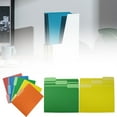 Stationarytwo Tone Color File Folders 9.4 X 11 Inch 1/3 Cut Tab File