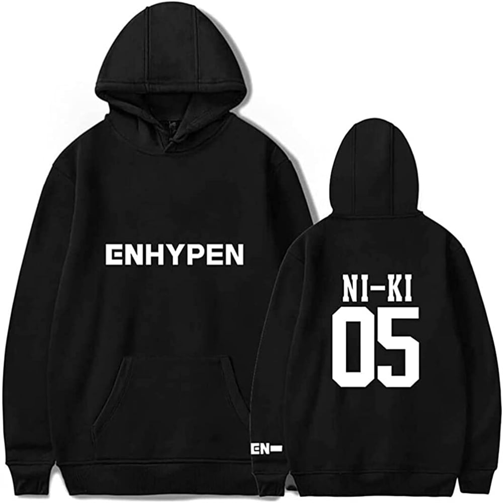 Kpop Enhypen Hoodie NI-KI Logo Long Sleeve Sweatshirts Men Women's ...