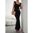 thumbnail image 4 of Women's Sexy Sleeveless Long Dress, Square Neck Dress Casual Solid Bodycon Dress Club Party Evening Mermaid Dress, 4 of 10