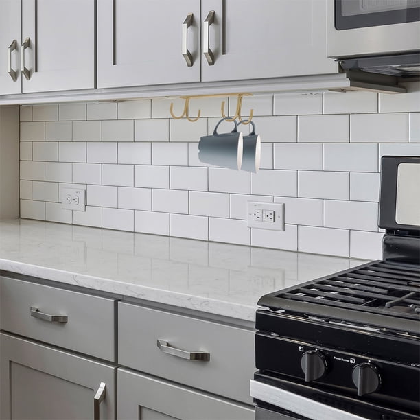 unbranded 2Ud Organizador De Tazas Dorado Para Cocina Con De Hierro Resistente Para Colgar Bajo Gabinete