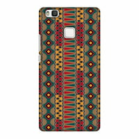 Huawei P9 Lite Case, Premium Handcrafted Designer Hard Snap on Shell Case ShockProof Back Cover for Huawei P9 Lite - Tribal stripes- Summer sun
