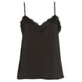 thumbnail image 7 of Women's Halogen Velour Lace Camisole, Size Medium - Black, 7 of 7