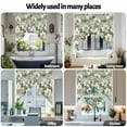 thumbnail image 6 of Vintage Magnolia Swag Valances for Windows 2 Pack White Blooming Floral Green Oil Painting Swag Kitchen Curtains 36 Inches Long Rod Pocket Short Window Treatment for Kitchen Bathroom 36"x36", 6 of 8