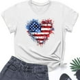 thumbnail image 5 of VerPetridure American Flag Shirt for Women 4th of July Tee Shirt USA Stars Stripes T-Shirt Patriotic Summer Tunic Tops, 5 of 5