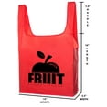 thumbnail image 1 of Themed Extra Large Reusable Shopping Tote Set Foldable Grocery Bag with Storage Pouch, 1 of 1