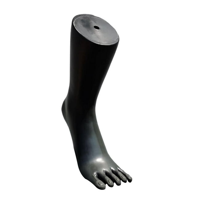Mannequin Feet Model Jewelry Display Stand Sock Display for Shop Shoes Socks black left