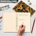 thumbnail image 4 of FORMRS 1-Subject Spiral Notebook 8" x 5" College Ruled 60 Refillable Sheet A5 Hard Cover, 2 Pack, Retro Abstract Eagle, 4 of 7