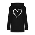thumbnail image 5 of QUINDOS Womens Hoodies Valentines Day Womens Sweatshirts Casual Long Sleeve Graphic Crew Neck Pullover Tops, 5 of 6