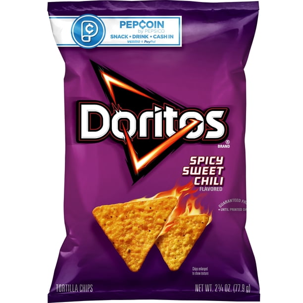 Doritos Sweet Chili Flavored Tortilla Chips, 2.75 oz Bag