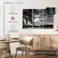 thumbnail image 4 of Elephant Stock Hauru Point Wall Art - Horizontal Multi Panel Canvas - Living Room Wall Decor - Beach Multi Panel - Gray And Black Decor - 23" x 14", 4 of 4
