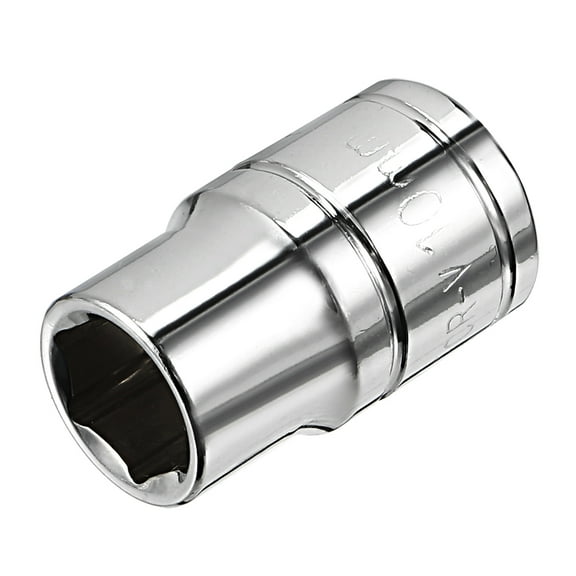 Unique Bargains 3/8-inch Drive 10mm 6-Point Shallow Socket, Cr-V Steel