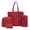Red, variant on Joyioe Women 4 Piece Handbag Set PU Leather Tote Crossbody Wallet Shoulder Bags Purse Gift