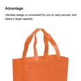 thumbnail image 4 of Unique Bargains Sac-Cadeau Réutilisable en Non-Tissé de Style Vertical 36x25 cm, Orange, Lot de 10, 4 of 5