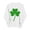 #142-White, variant on Craaazy Sweatshirts for Women St Patricks Day Shamrock Prints Long Sleeves Funny Loose Fit Casual Spring Clothes Gifts