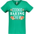 thumbnail image 3 of Inktastic Christmas Cookie Baking Crew with Oven Mitts Women's V-Neck T-Shirt, 3 of 5