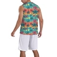 thumbnail image 5 of Rocae Hawaii Palms for Men's Basketball Jersey Lightweight and Breathable Athletic Tank Top,Quick-Drying Sports Jersey 3X-Large, 5 of 9