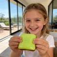 thumbnail image 6 of Sensory Fidget toys, Stress Relief toys, Mini Butter Squishy, 2X2 in, Neon Green Specks, Pocket Carry, 1 Pc, 6 of 6