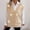 Beige, variant on Blmnix Womens Sweaters Button Up Vest V-Neck Beige Plus Size Sweater Sleeveless Clothes