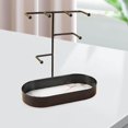 thumbnail image 1 of Baohd Jewelry Organizer Stand Tray Display Rack for Rings Black Marbling, 1 of 9