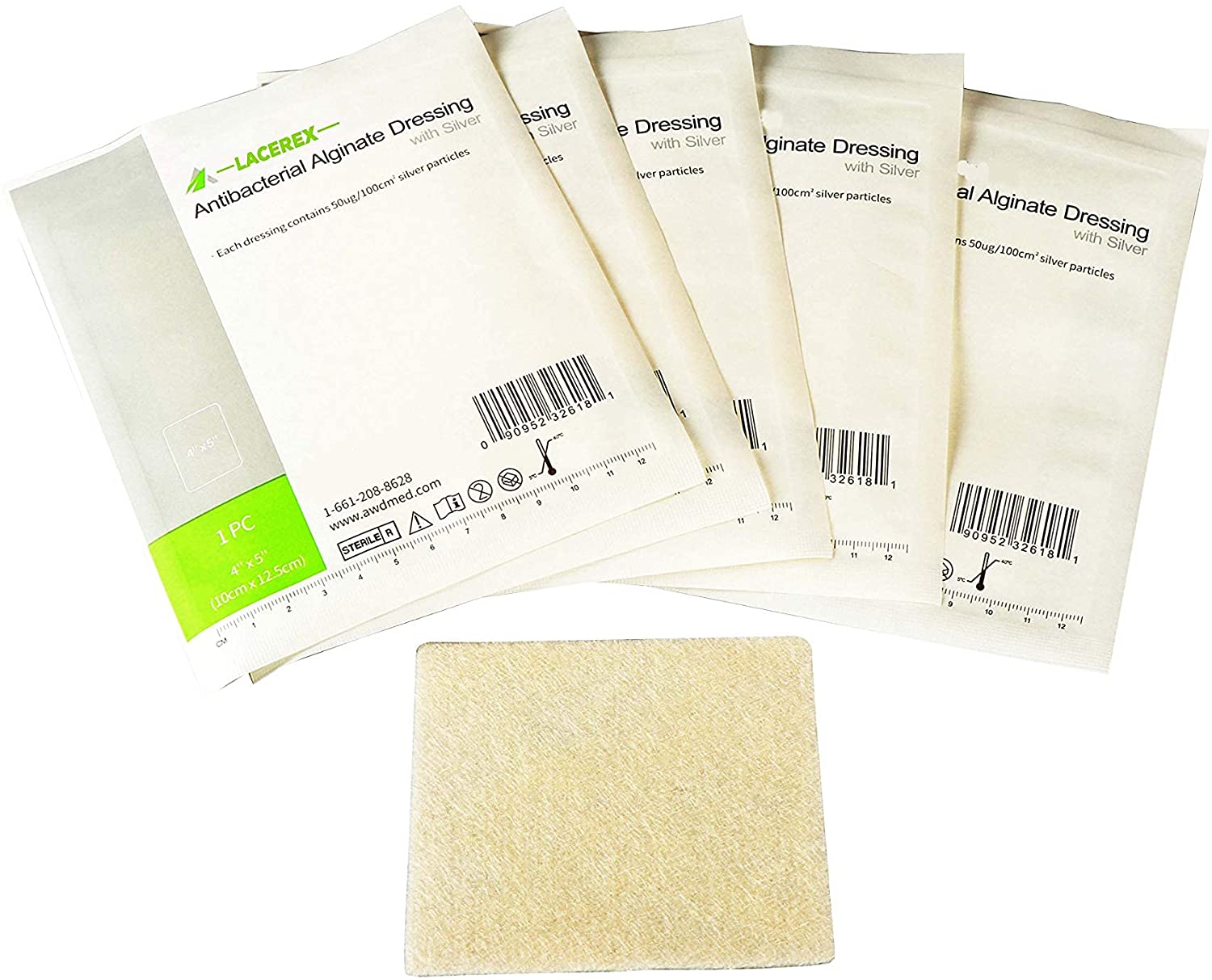 Walgreens Silver Calcium Alginate Dressing - 4 x 4 in