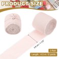 thumbnail image 2 of Uxcell Handmade Fringe Cotton Ribbon, Cotton Frayed Fringe Fabric Ribbons, for Flower Bouquet Gift Wrapping DIY Crafts Light Pink, 2 of 6